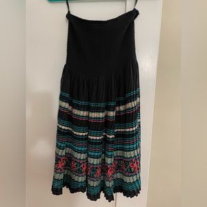 Free People Sleeveless Embroided Dress